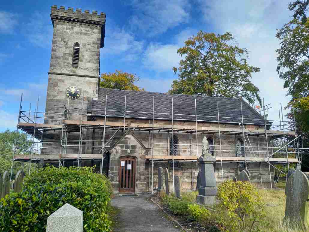Lime repointing, Staffordshire Moorlands
