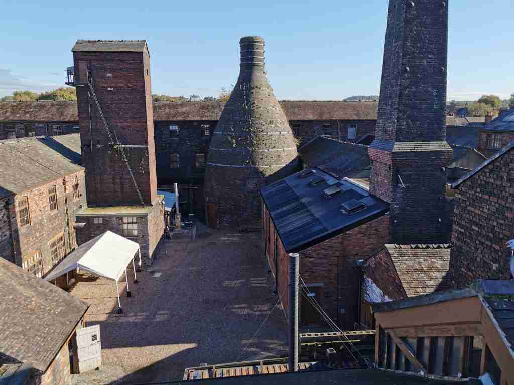 Industrial heritage stoke-on-trent - pottery factory with bottle oven