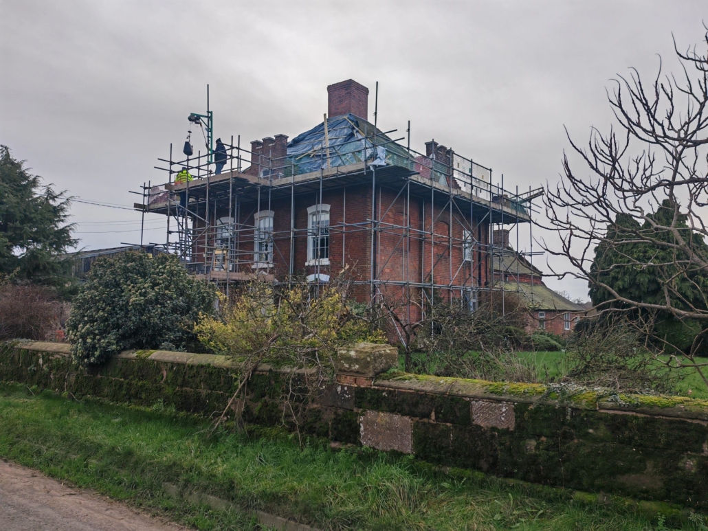 listed farmhouse repair project, shropshire