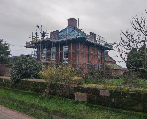 listed farmhouse repair project, shropshire