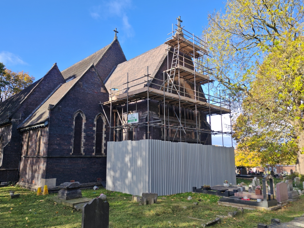 Ocker hill church repairs Historic church repairs at Ocker Hill, grant funded heritage conservation project